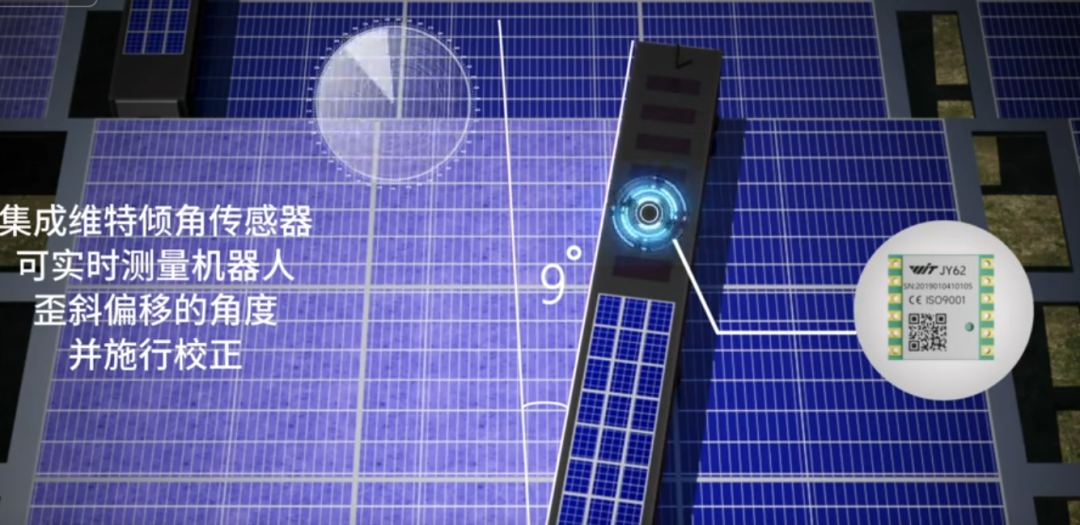 维特智能姿态传感器在光伏清洁机器人的应用